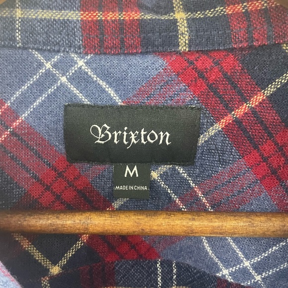 Briton Plaid Button Up Flannel- Medium - Picture 2 of 5
